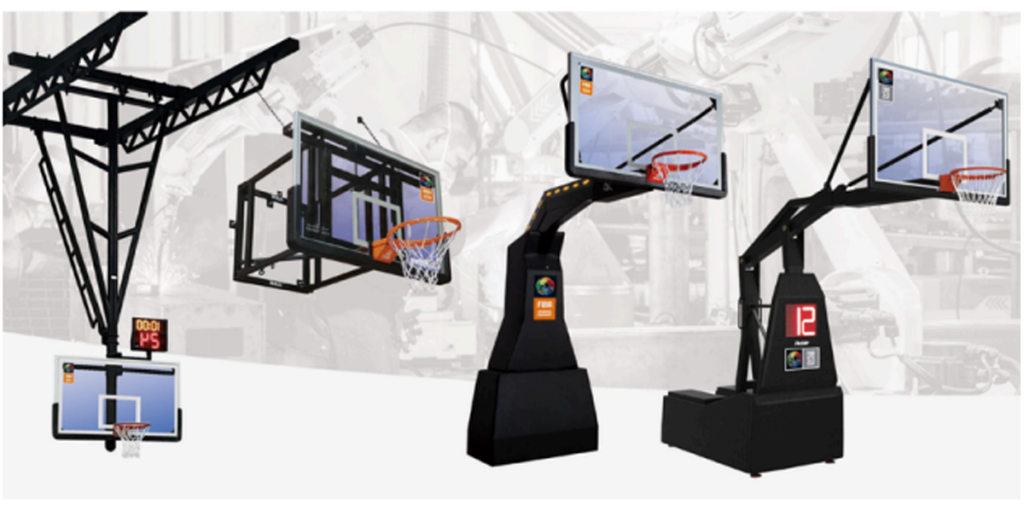 BASKETBALL GOAL, BOARD, RING POST, BASKET, STAND