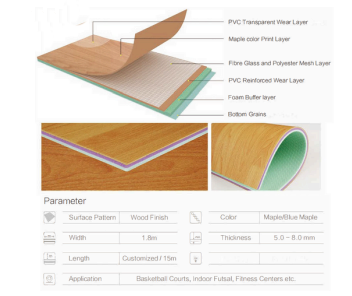 wood design texture sports flooring