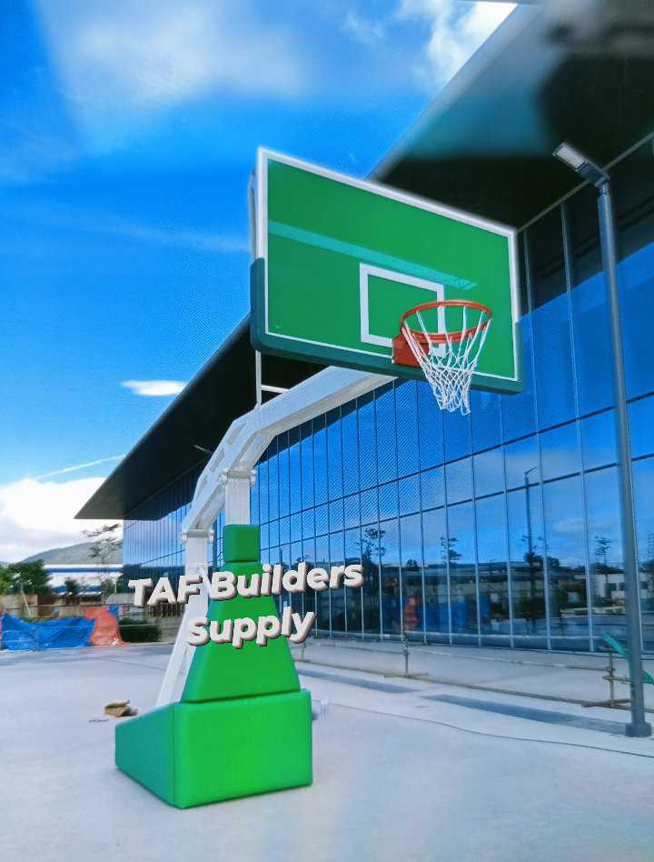 Basketball Board &, Ring, Stand and Base with Safety Paddings