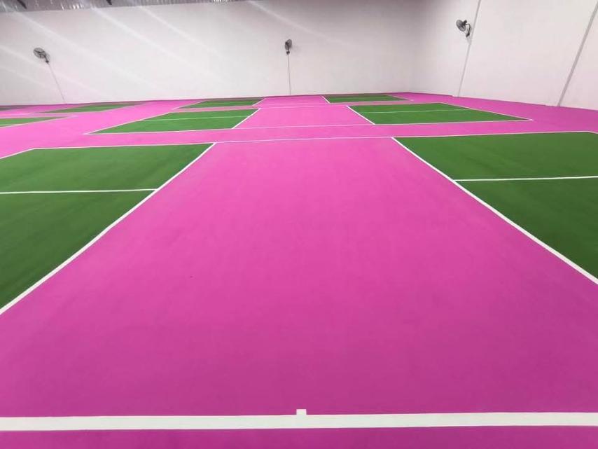 pickleball court by Taf Builders Supply