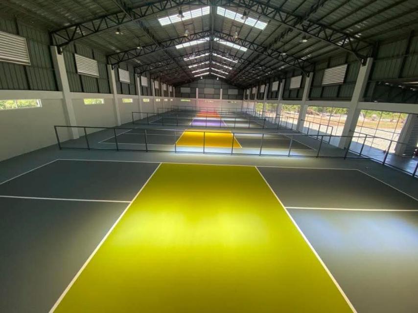 pickleball court by Taf Builders Supply
