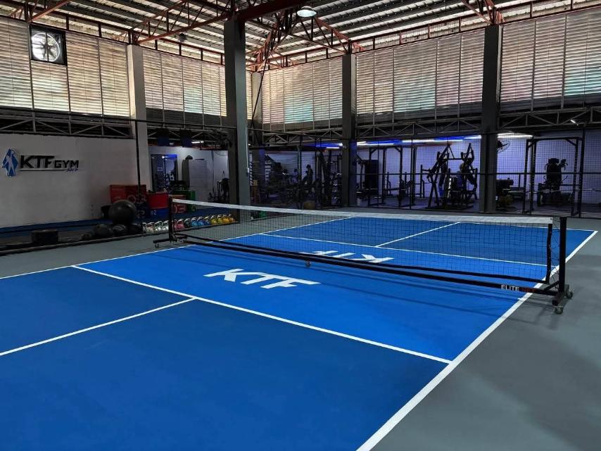 pickleball court by Taf Builders Supply