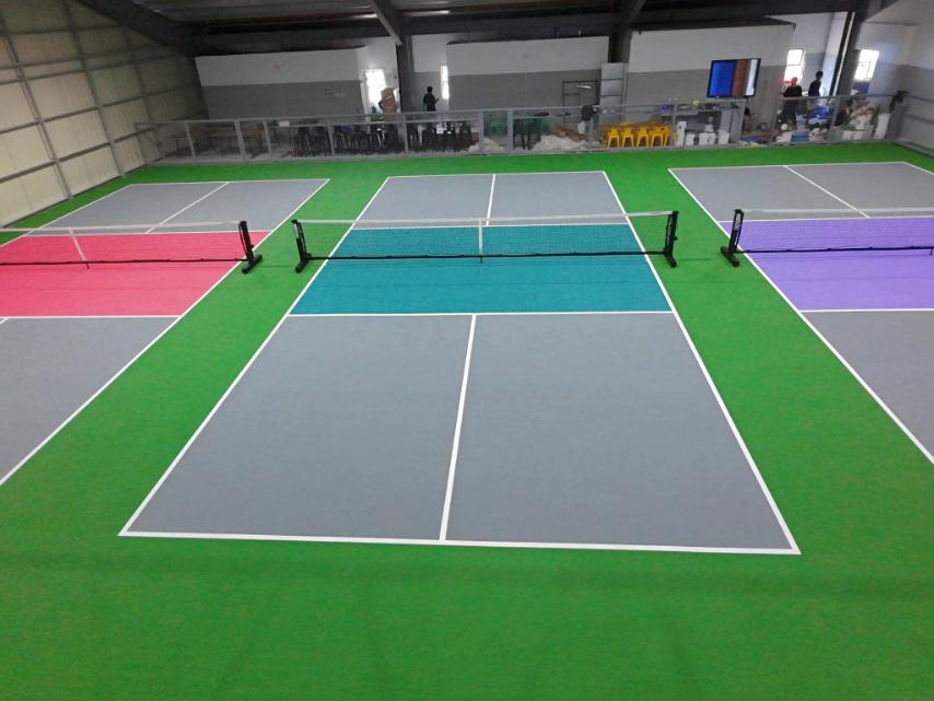 pickleball court by Taf Builders Supply