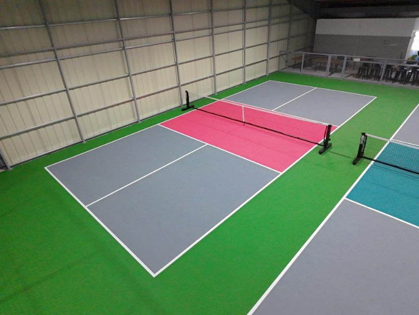 pickleball court by Taf Builders Supply
