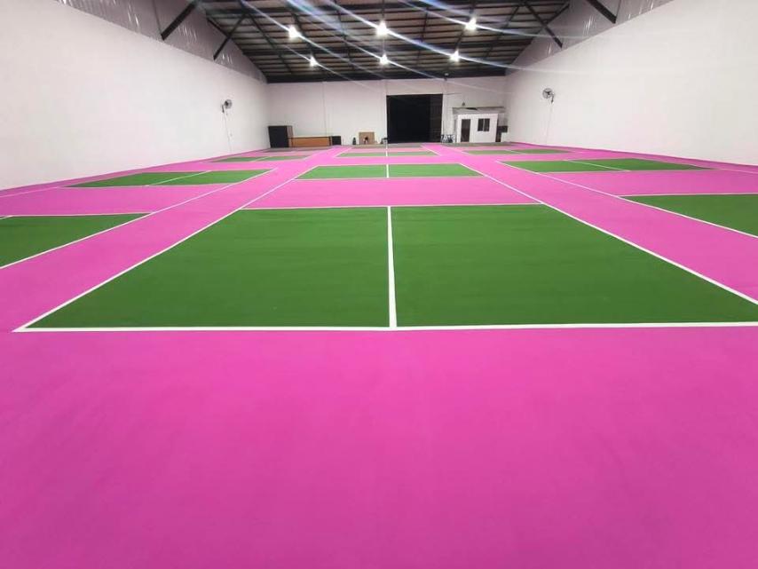 pickleball court by Taf Builders Supply